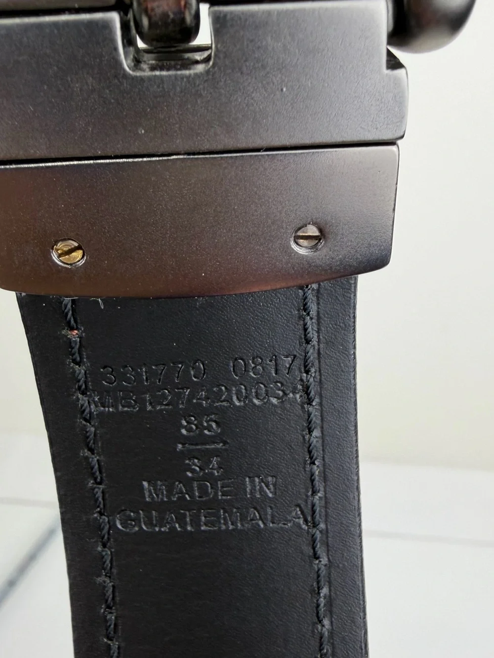 Fossil Brown Leather Belt Men’s Size 34 (85 cm) Made in Guatemala